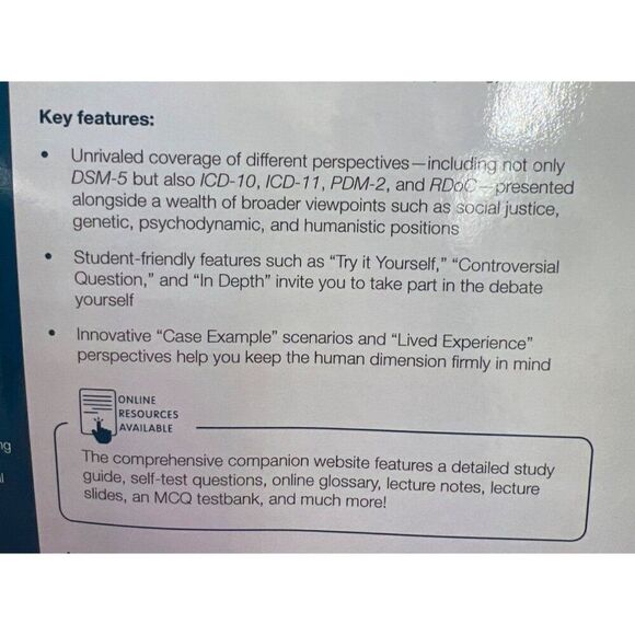 Abnormal Psychology: Contrasting Perspectives By Jonathan D. Raskin Textbook - Picture 5 of 6